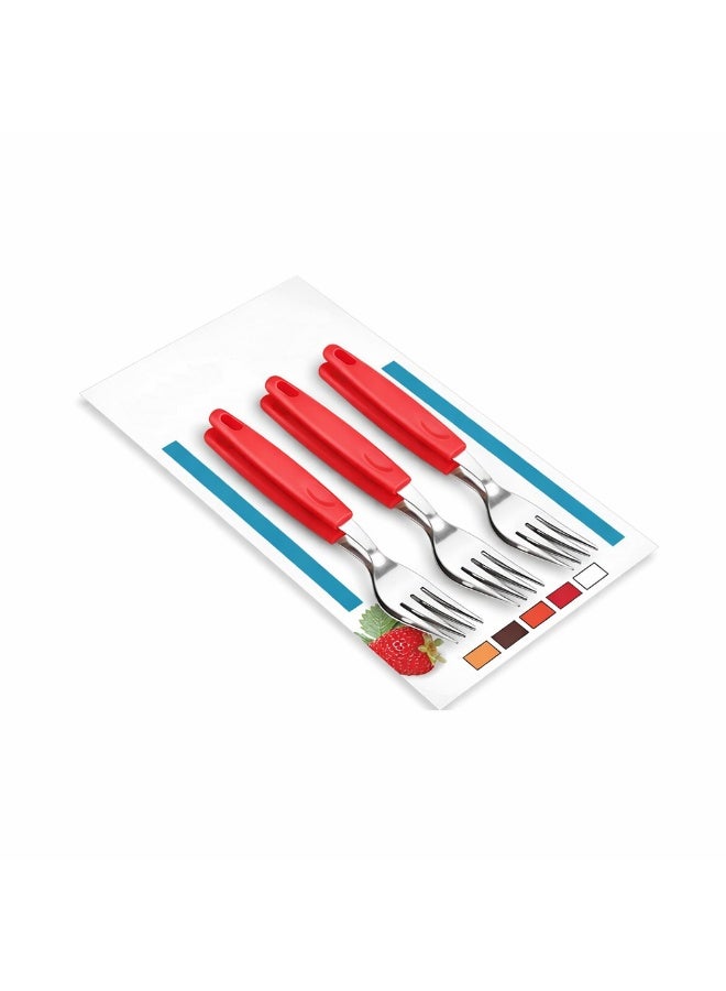 Decent Big Fork Set of 6 | Stainless Steel Forks | Ergonomic Handle | Mirror Finish | Heavy-Duty Table Fork Set For Home, Kitchen, Restaurant, Dishwasher Safe - Image 2